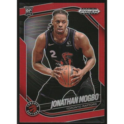 2024-25 Panini Prizm Black Prizms Red #227 Jonathan Mogbo