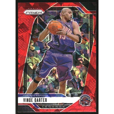2024-25 Panini Prizm Prizms Red Ice #295 Vince Carter