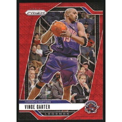 2024-25 Panini Prizm Prizms Ruby Wave #295 Vince Carter