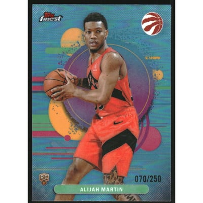 2025-26 Finest Sky Blue Refractors #129 Alijah Martin U