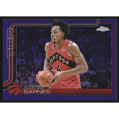 2025-26 Topps Chrome Purple Refractors #203 Scottie Barnes