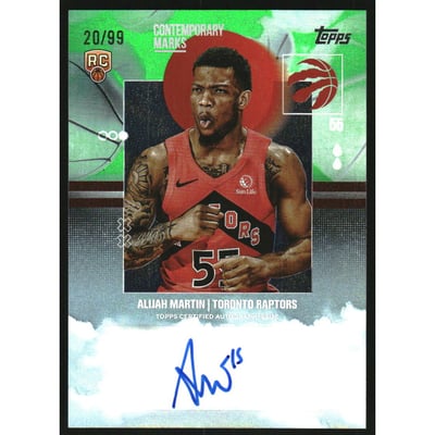 2025-26 Topps Contemporary Marks Green Rainbow #CMAM Alijah Martin