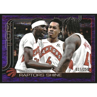 2025-26 Topps Purple Holo Foil #276 We The North/Chris Boucher/Scottie Barnes/Davion Mitchell