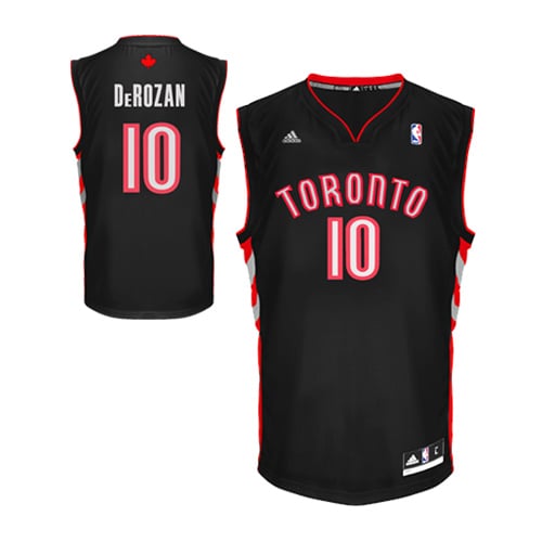 Men's Toronto Raptors DeMar DeRozan adidas Black Alternate Replica