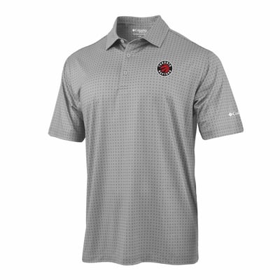 Toronto Raptors Columbia Highland Drift Omni-Wick Polo - Gray
