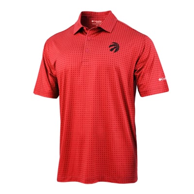 Toronto Raptors Columbia Highland Drift Omni-Wick Polo - Red