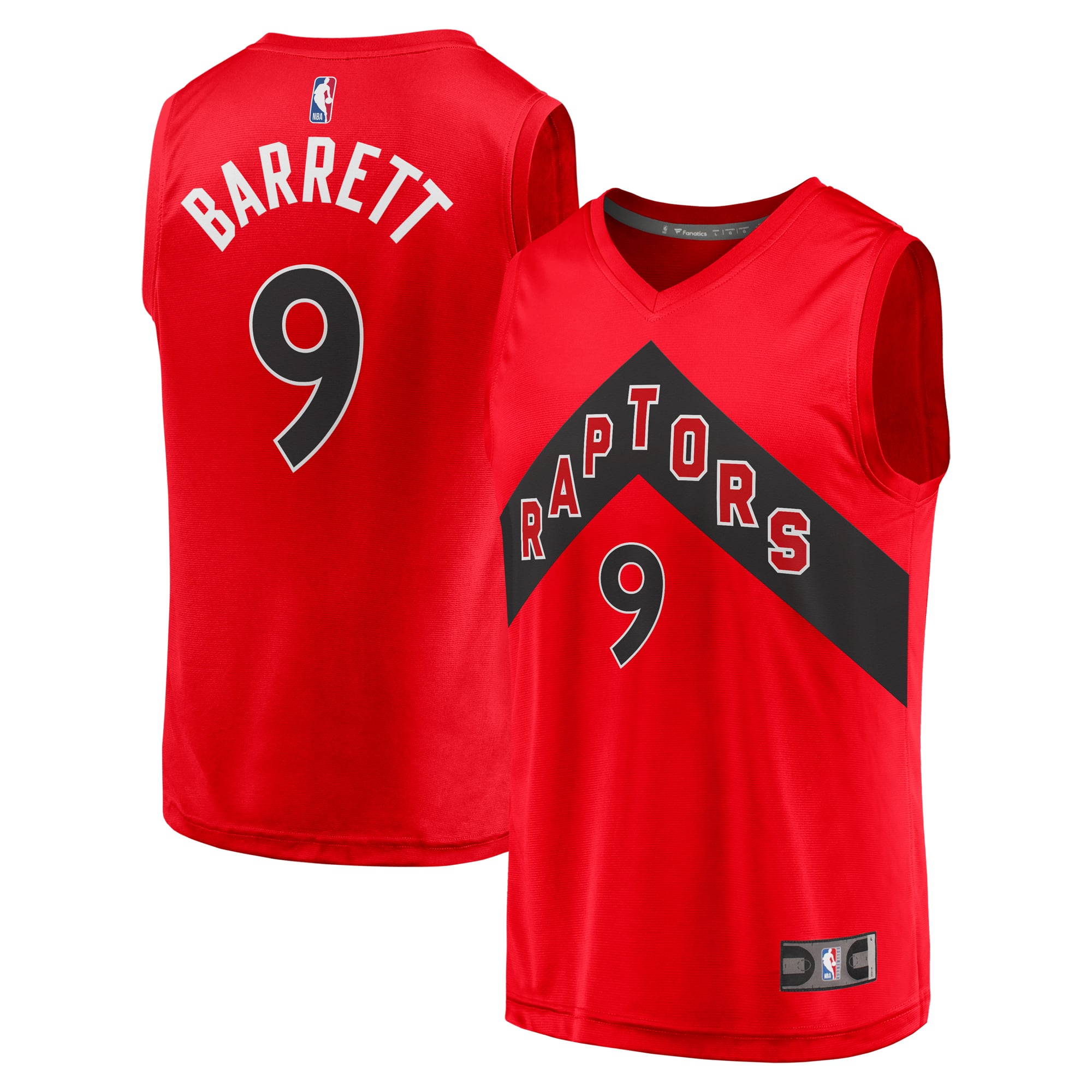 RJ Barrett Toronto Raptors Fanatics Fast Break Player Jersey 