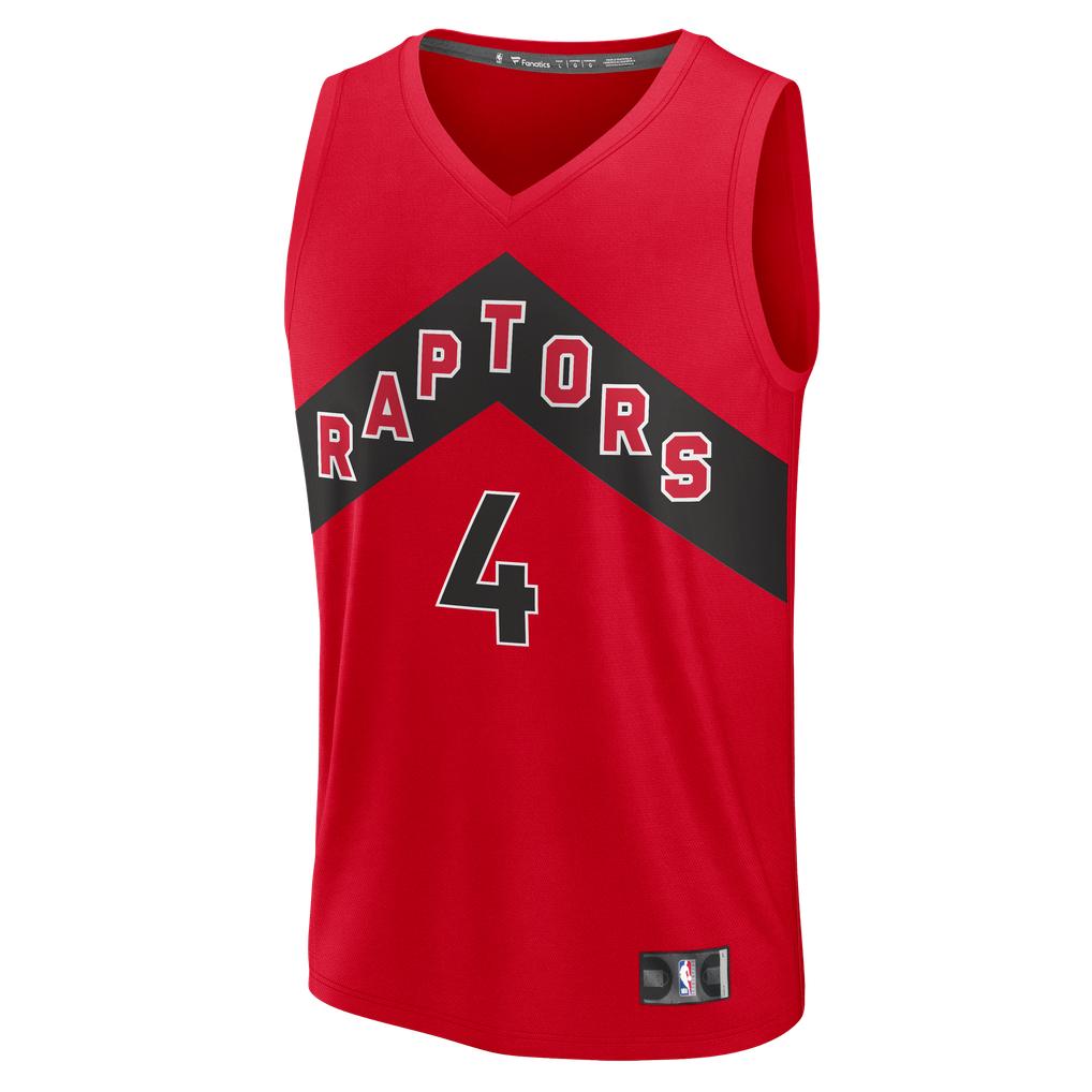 Men's Toronto Raptors Scottie Barnes Fanatics Red Fast Break Replica ...