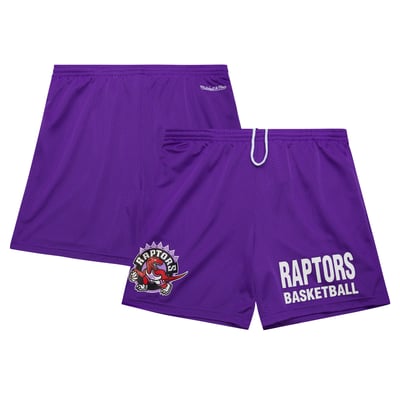 Toronto Raptors Mitchell & Ness Hardwood Classics Gameday Mesh Shorts - Purple