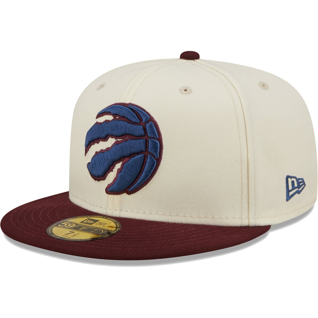 Men's Toronto Raptors New Era Cream Color Pop 59FIFTY Fitted Hat