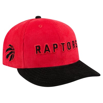 Toronto Raptors New Era Corduroy 9FIFTY Snapback Hat - Red/Black