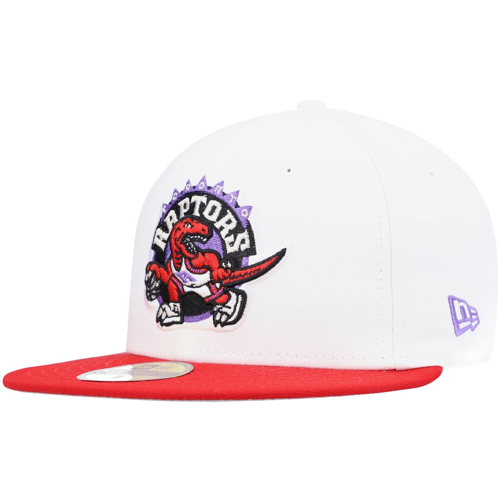 Men's Toronto Raptors New Era White/ Hardwood Classics 59FIFTY Fitted Hat