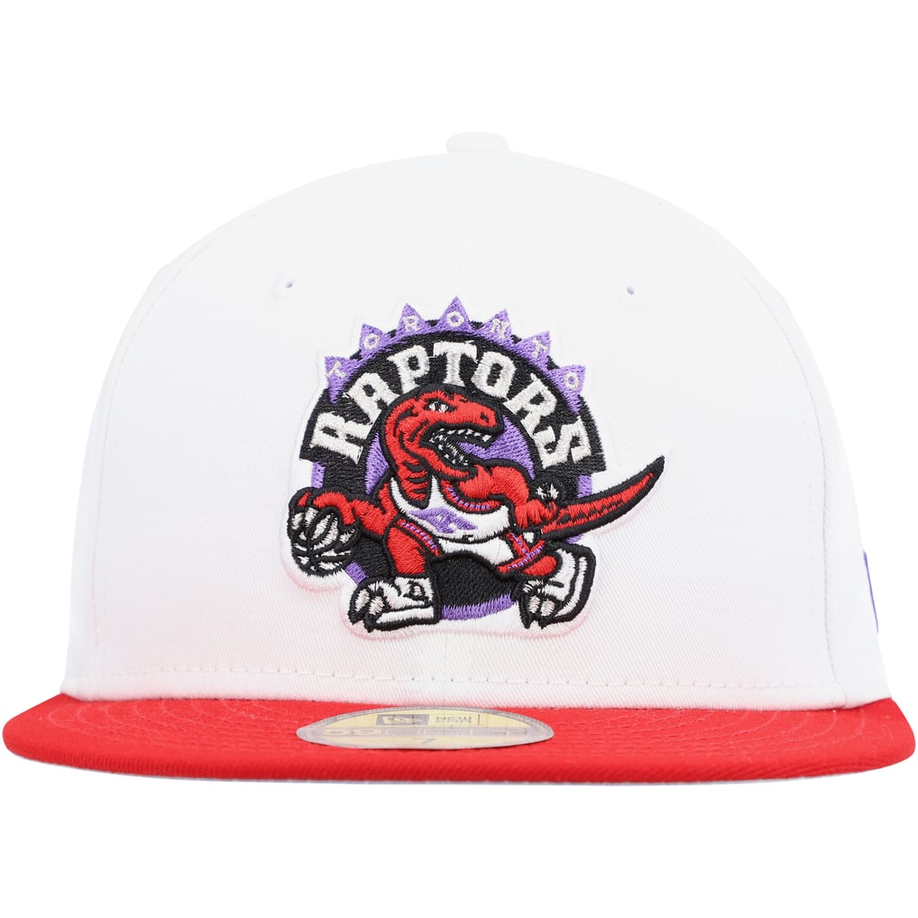 Men's Toronto Raptors New Era White/ Hardwood Classics 59FIFTY Fitted Hat