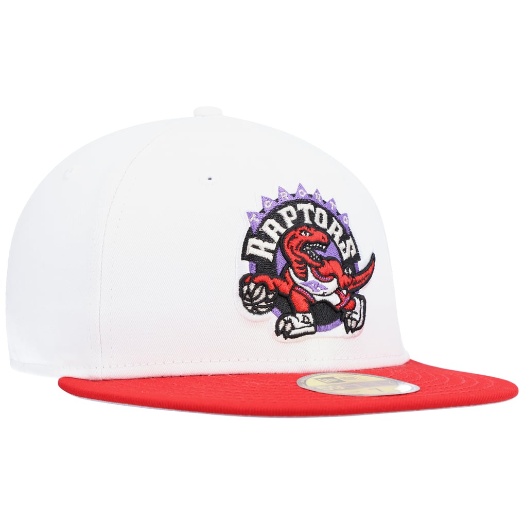 Men's Toronto Raptors New Era White/ Hardwood Classics 59FIFTY Fitted Hat