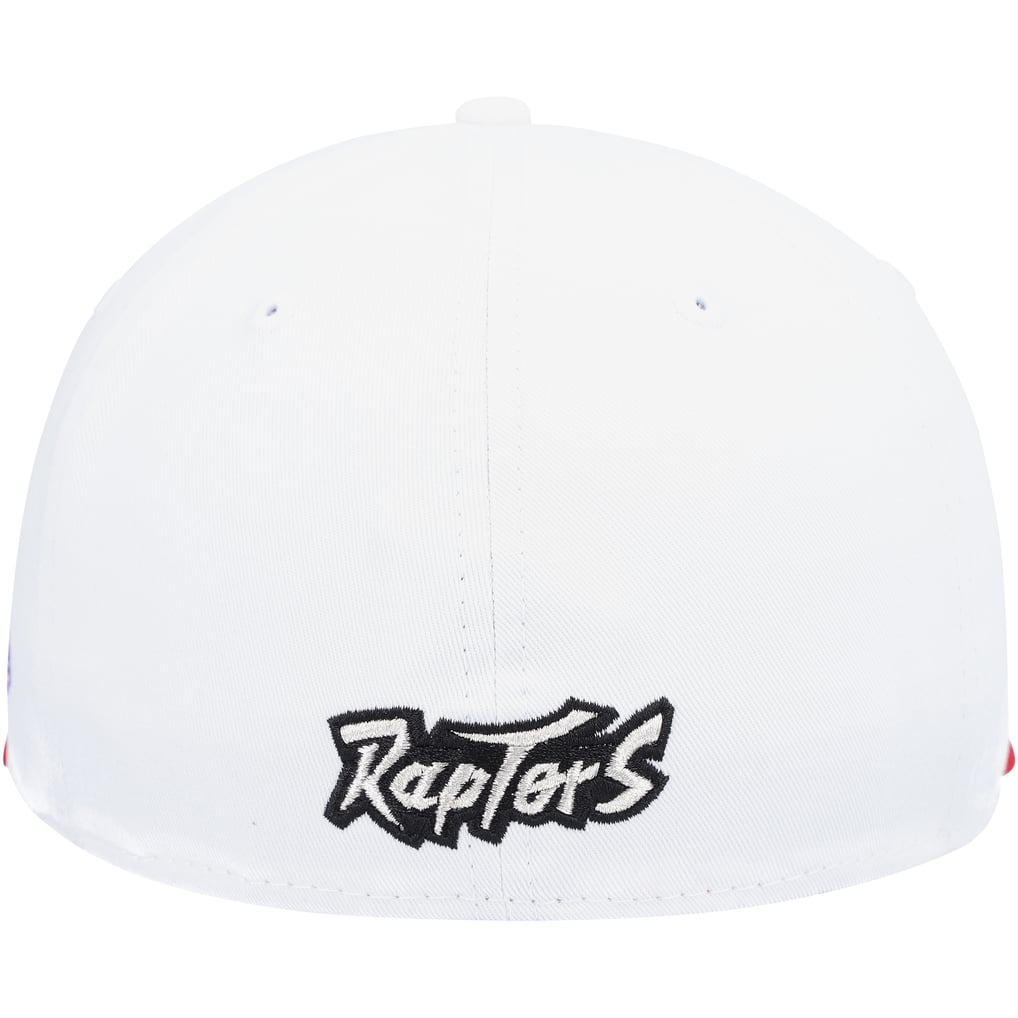 Men's Toronto Raptors New Era White/ Hardwood Classics 59FIFTY Fitted Hat