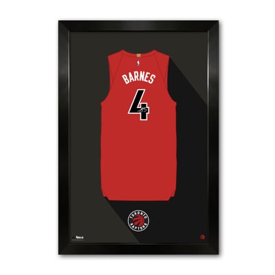 Scottie Barnes Toronto Raptors 26" x 38" Framed Jersey Print with Lithograph Signature