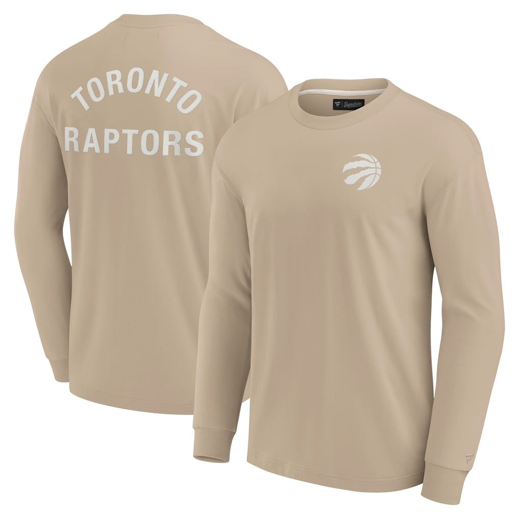 Toronto Raptors Fanatics Unisex Elements Super Soft Long Sleeve T-Shirt - Khaki