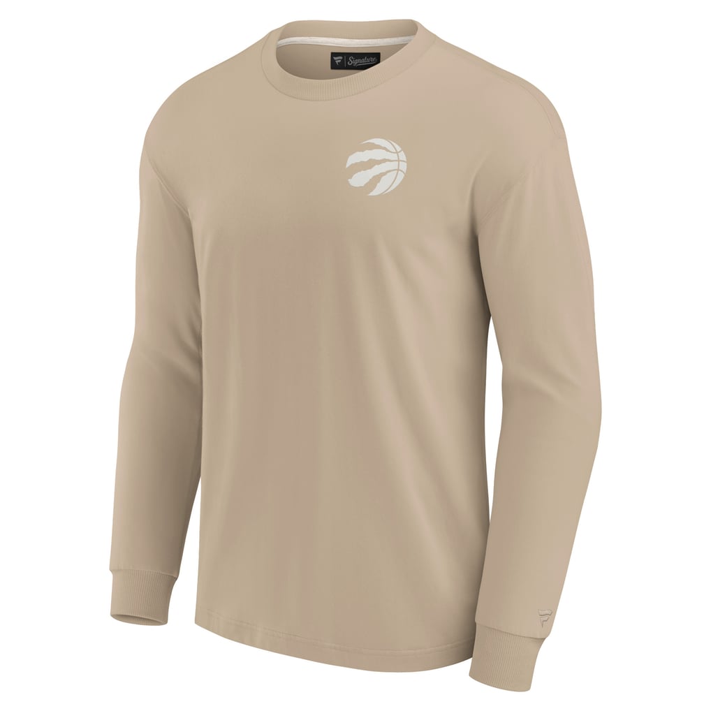 Toronto Raptors Fanatics Unisex Elements Super Soft Long Sleeve T-Shirt - Khaki