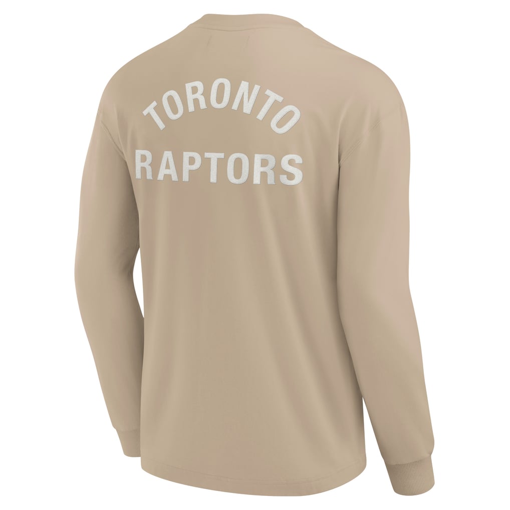 Toronto Raptors Fanatics Unisex Elements Super Soft Long Sleeve T-Shirt - Khaki
