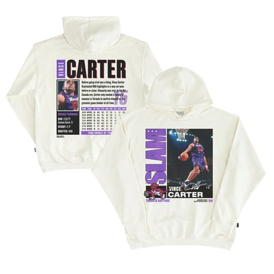 Vince Carter Toronto Raptors SLAM Unisex Top 500 Hoodie - White