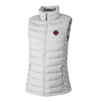 Toronto Raptors Columbia Women's Powder Lite II Omni-Heat Reflective Full-Zip Puffer Vest - White