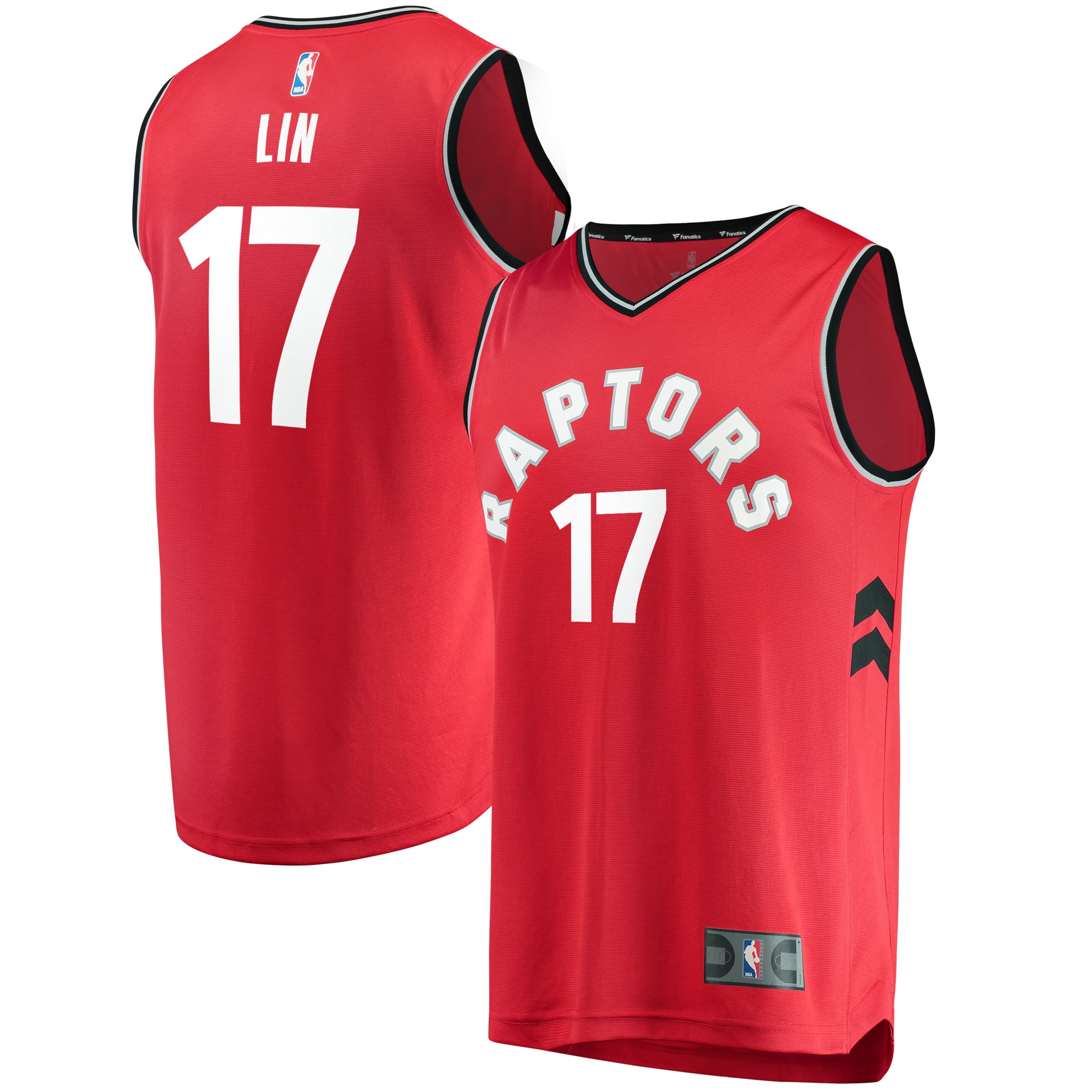 Youth Fanatics Jeremy Lin Red Toronto Raptors Fast Break Replica