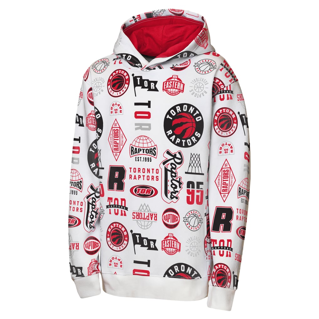 Youth Toronto Raptors Outerstuff White 3-and-D Allover Hoodie