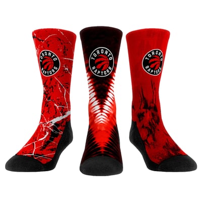  Toronto Raptors Rock Em Youth Three-Pack Crew Socks Set - 