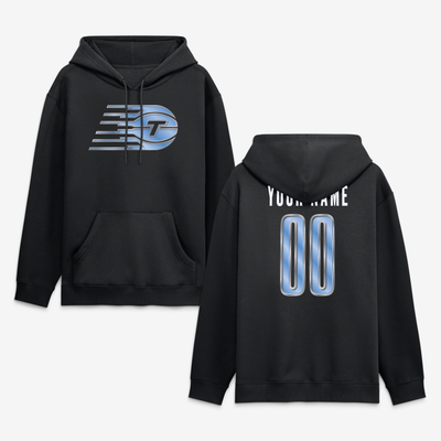 Toronto Tempo  Forged Mascot Personalized Name & Number Hoodie - Black