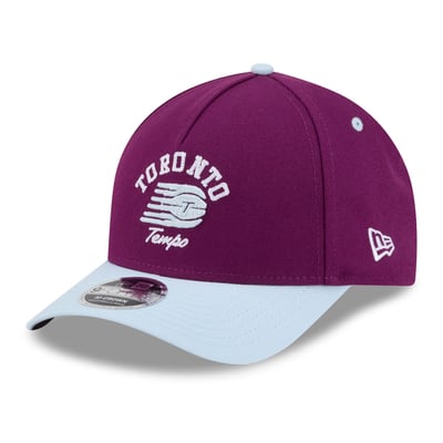 Toronto Tempo New Era Arch 9FORTY A-Frame M-Crown Adjustable Hat - Bordeaux