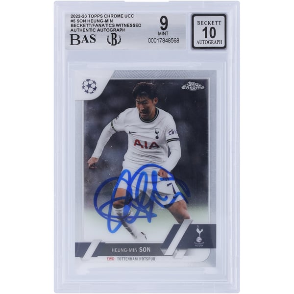Son Heung-Min Tottenham Hotspur Autographed 2022-23 Topps Chrome