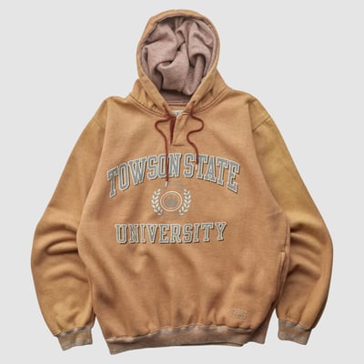 Towson Tigers Gear For Sports 90s Hooded Pullover Sweatshirt - Clay - M by Fanatics Real Vintage
