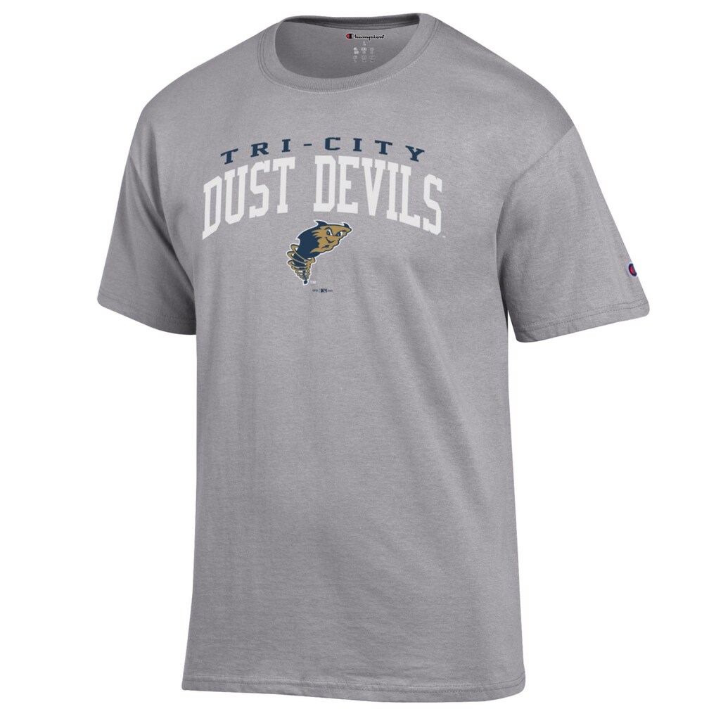 Tri-City Dust Devils Champion Jersey T-Shirt - Gray