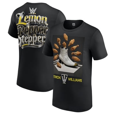 Trick Williams WWE Lemon Pepper Steppers T-Shirt - Black
