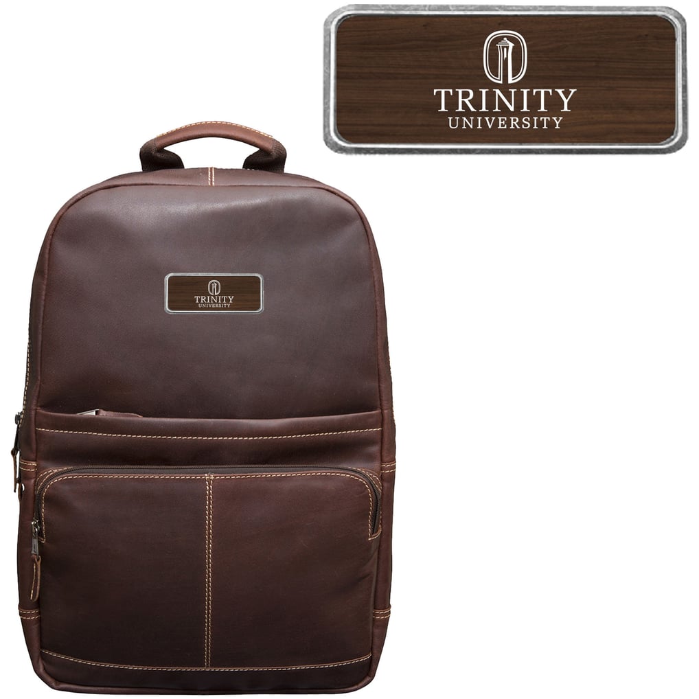Trinity Tigers Logo Plate Kannah Canyon Backpack - Brown