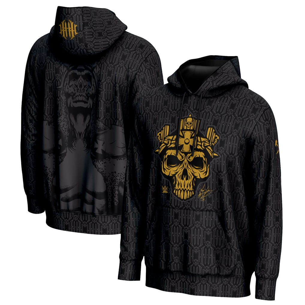 Triple H ProSphere Gold Skull King Pullover Hoodie - Black