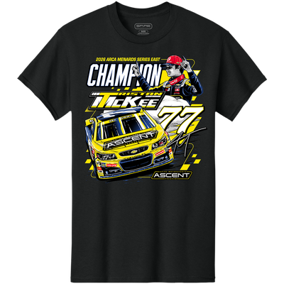 Tristan McKee Classic Ink 2026 ARCA Menards East Championship T-Shirt - Black