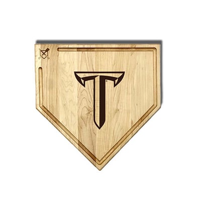 Troy University Trojans Jardine Baseball BBQ 17" x 17" Home Plate Cutting Board with Trough