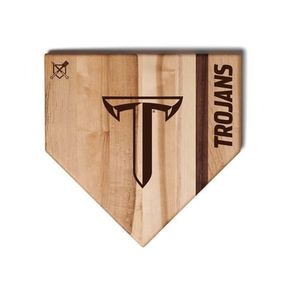 Troy University Trojans Jardine Baseball BBQ 17'' x 17'' Home Plate Cutting Board