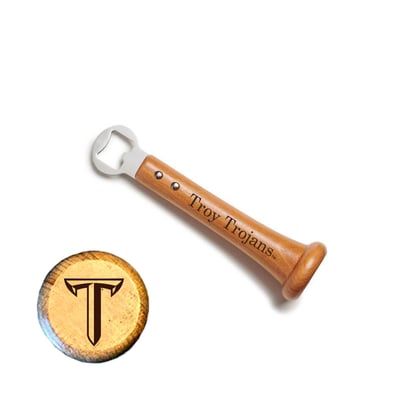Troy University Trojans Jardine Baseball BBQ Pickoff Bottle Opener