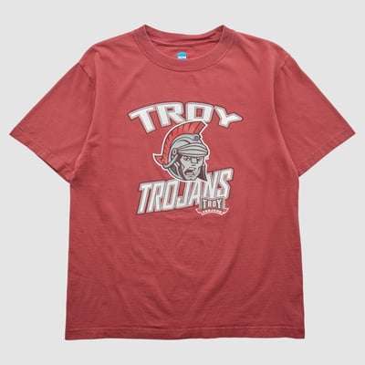 Troy University Trojans NCAA 2010s T-shirt - Red - S by Fanatics Real Vintage