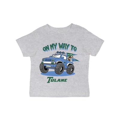 Tulane Green Wave Vive La Fete Infant On My Way T-Shirt - Gray