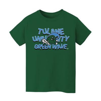 Tulane Green Wave Vive La Fete Infant Mascot & Name T-Shirt - Green