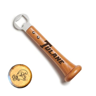 Tulane Green Wave Jardine Baseball BBQ Pickoff Bottle Opener