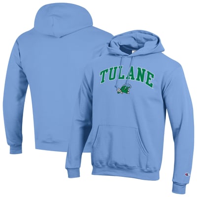 Tulane Green Wave Champion Powerblend Hoodie - Blue