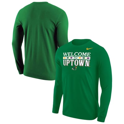Tulane Green Wave Nike Welcome To Uptown Long Sleeve T-Shirt - Green