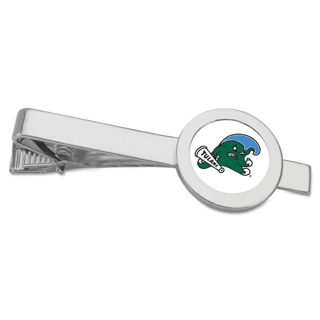 Tulane Green Wave Team Logo Tie Bar - Silver