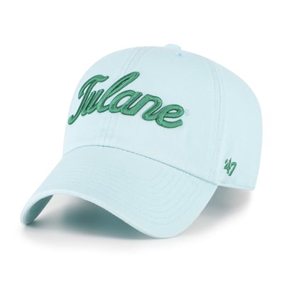  Tulane Green Wave '47 Unisex Vault Clean Up Adjustable Hat - Powder Blue