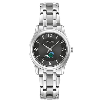 Tulane Green Wave Bulova Women's Corporate Collection Stainless Steel Watch - Black