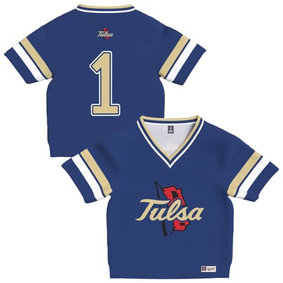 Tulsa Golden Hurricane GameDay Greats Toddler Lightweight Collegiate Football Fashion Jersey - Royal